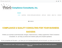 Tablet Screenshot of polarisconsultants.com